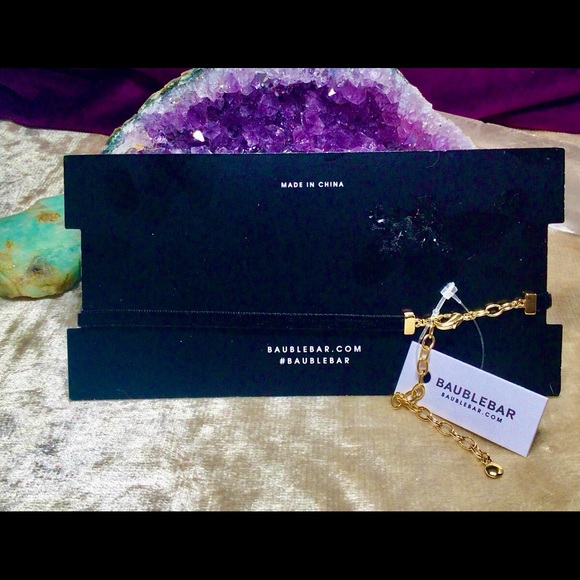 NWT/CARD BaubleBar Clara Velvet Crystal Choker - Picture 6 of 8